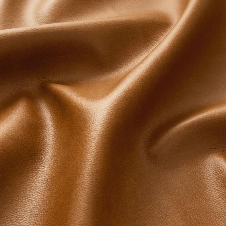 Upholstery Fabric Imitation Leather Embossed – medium brown,  image number 2
