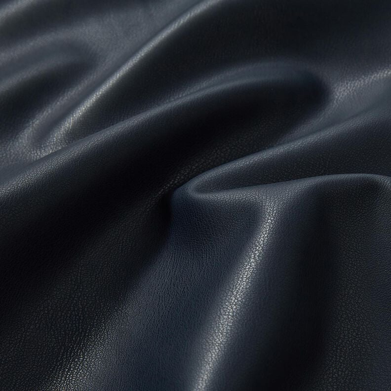 Imitation Leather with velour reverse  – midnight blue,  image number 2