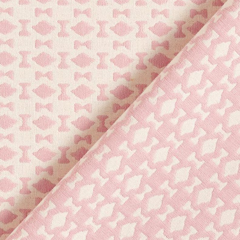 Diamond patterned Jacquard – pink/offwhite,  image number 4
