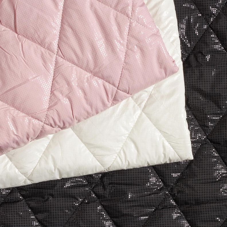 Quilted Fabric subtle sheen diamonds – light pink,  image number 5