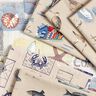 Decor Fabric Half Panama Boats – blue/red,  thumbnail number 5