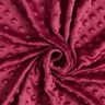 Cosy Fleece Embossed Dots – burgundy,  thumbnail number 3