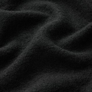 Lightweight viscose and wool blend knitted fabric – black, 