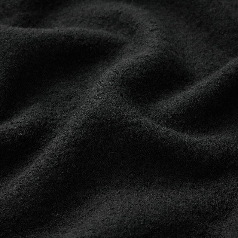 Lightweight viscose and wool blend knitted fabric – black,  image number 2