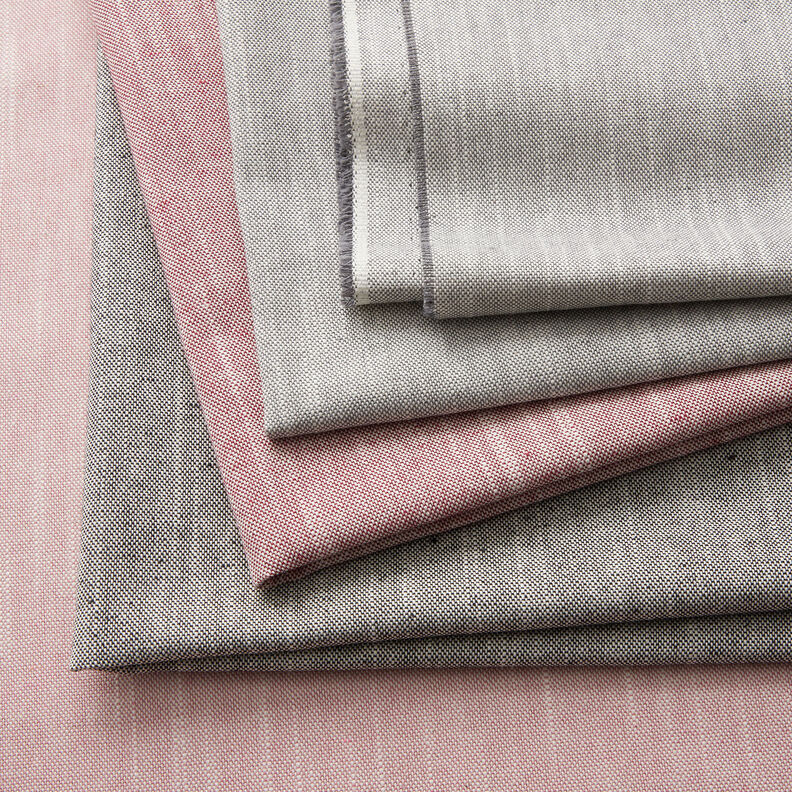 Decor Fabric Half Panama Subtle Texture – pink/light beige,  image number 5