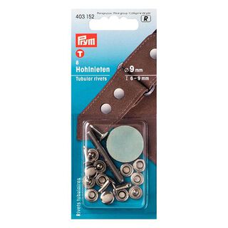 Tubular Rivets [8 pieces | Ø 9 mm] - silver metallic| Prym, 