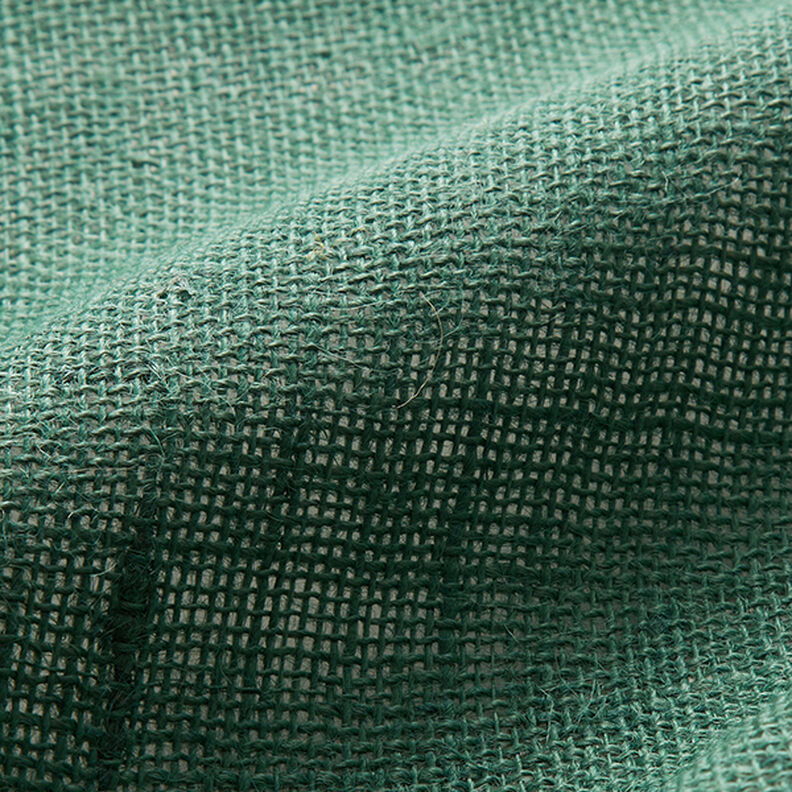 Decor Fabric Jute Plain 150 cm – fir green,  image number 3