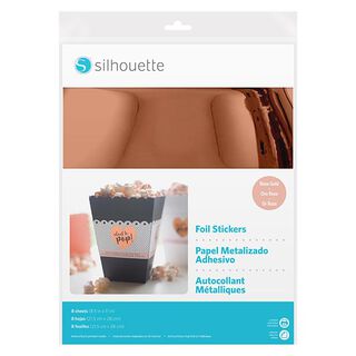 Silhouette Sticker foil, printable [21,5 x 27,9 cm|8 pieces] – rose gold metallic, 
