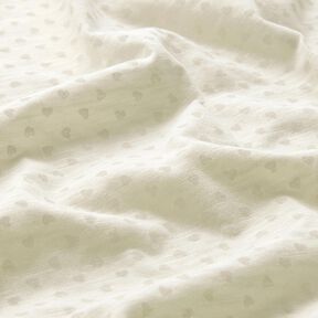 Cotton Jersey little hearts – offwhite, 