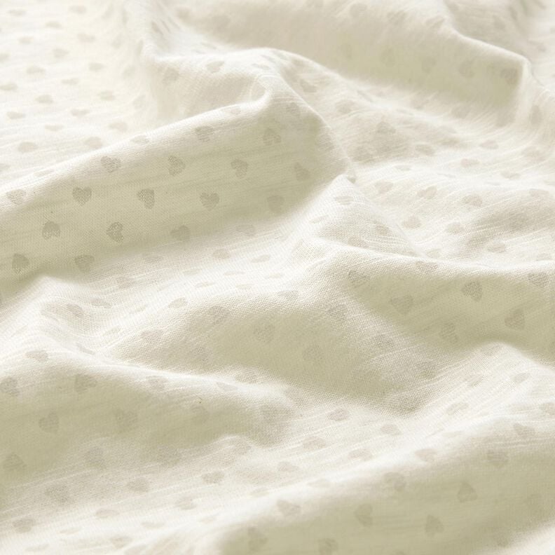 Cotton Jersey little hearts – offwhite,  image number 2