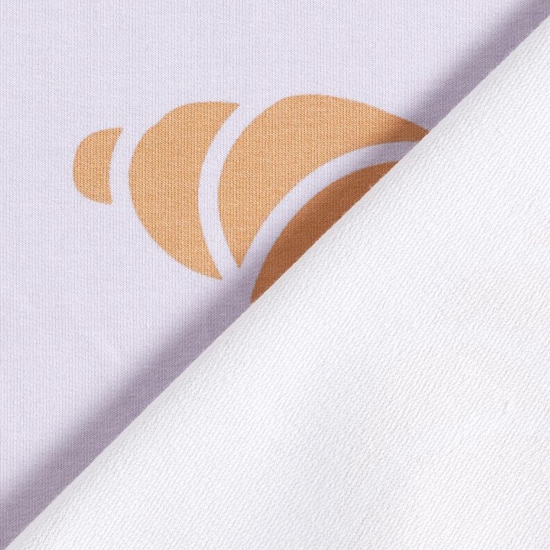French Terry large croissants – pastel mauve,  image number 4