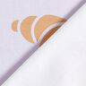 French Terry large croissants – pastel mauve,  thumbnail number 4
