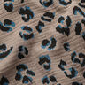Double Gauze/Muslin leopard print – taupe/petrol,  thumbnail number 2