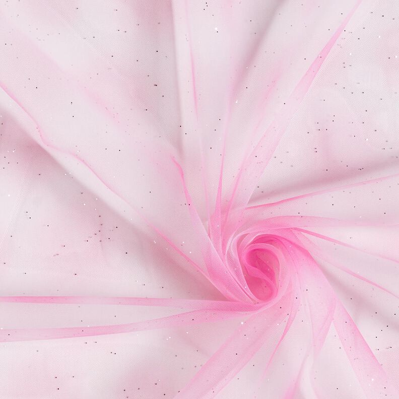 Plain with glitter soft mesh – pink,  image number 4