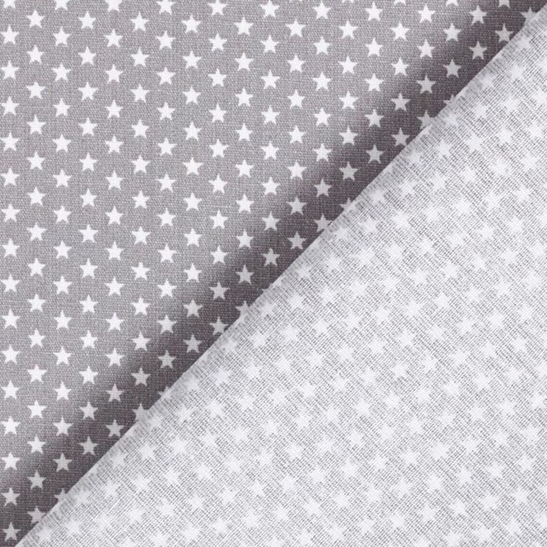 Cotton Poplin Little Stars – grey/white,  image number 6