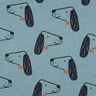 Cotton Jersey Dogs | Poppy Fabrics – dove blue/black,  thumbnail number 1