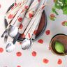 Decor Fabric Half Panama Large Poppies – carmine/natural,  thumbnail number 7