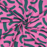 French terry Playful | Nerida Hansen – pink/petrol,  thumbnail number 3