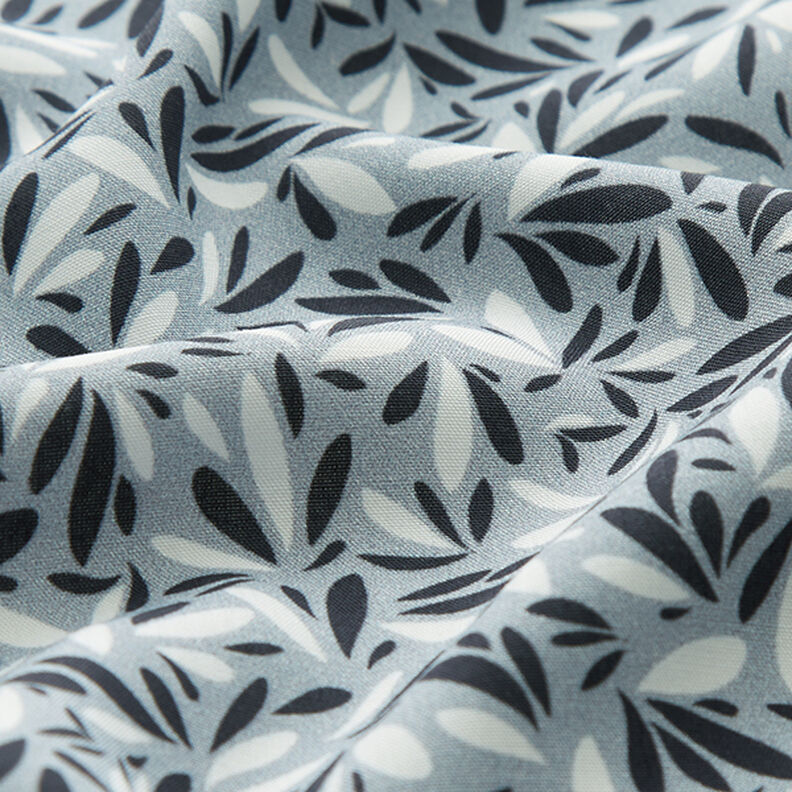 Polka dots viscose fabric – light grey/black,  image number 2