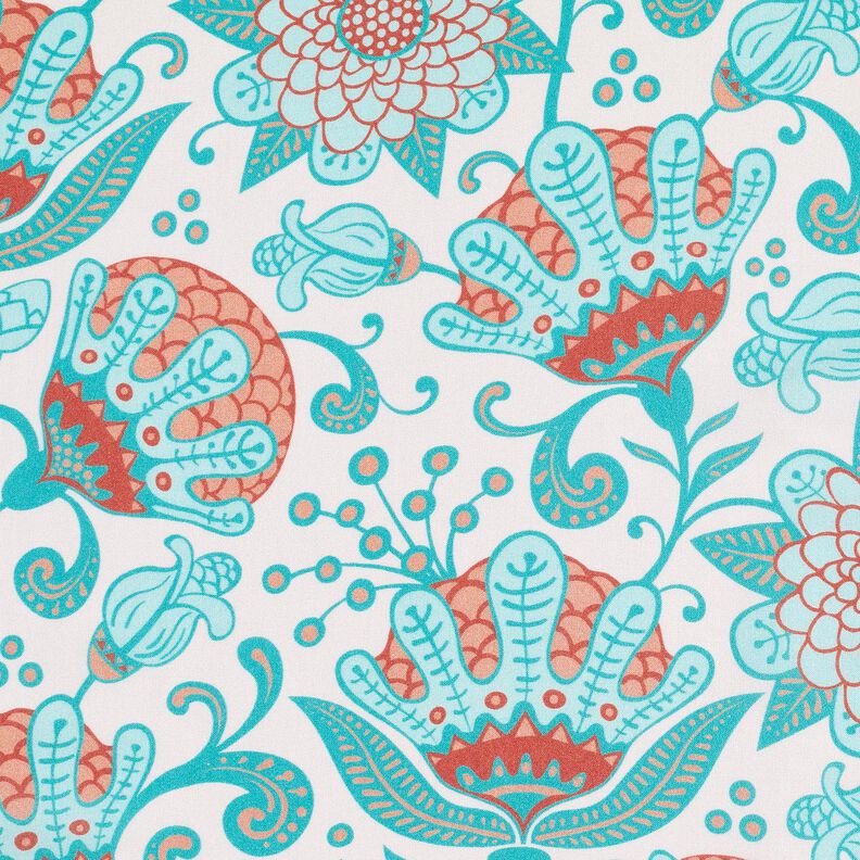 Viscose Voile Ibiza Flowers – light beige,  image number 5