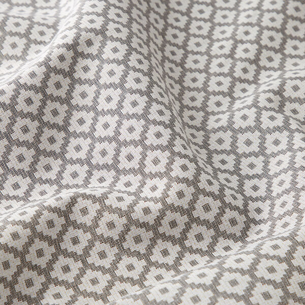 Outdoor fabric jacquard rhombus – grey,  image number 2