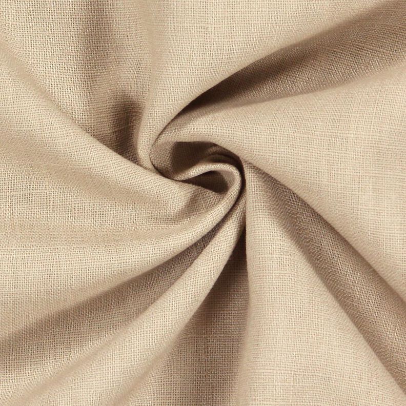 Linen fabric Ramie mix medium – almond,  image number 3