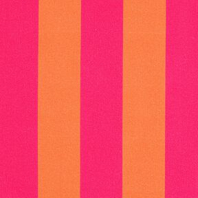 Decor Fabric Half Panama Block Stripes – intense pink/orange, 