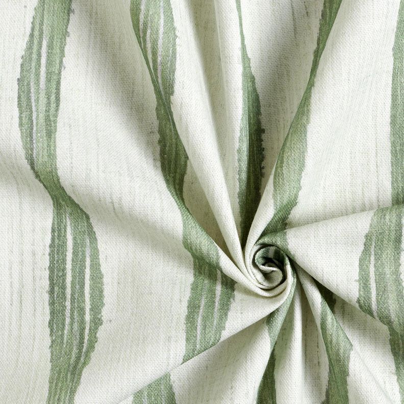 Decor Fabric Half Panama wavy stripes – reed, image number 3