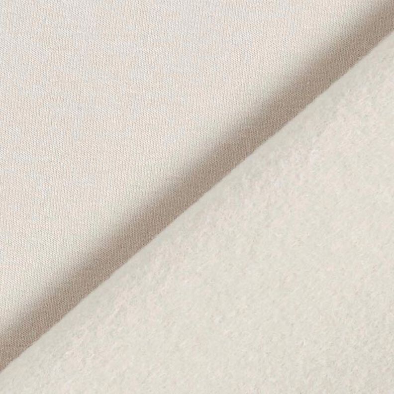 Light Cotton Sweatshirt Fabric Plain – natural,  image number 5