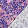Sateen watercolour flowers Digital Print | Poppy Fabrics – cashew/lilac,  thumbnail number 4