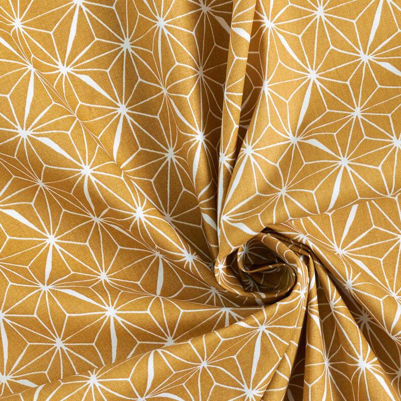 Coated Cotton graphic stars – mustard/white,  image number 4