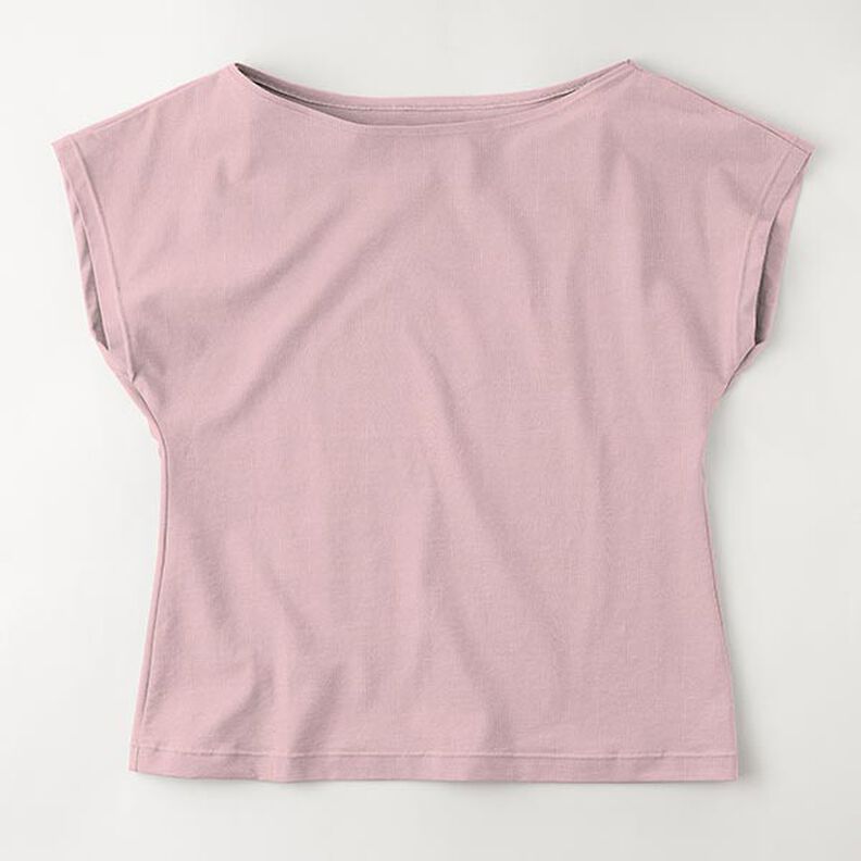 Medium Cotton Jersey Plain – light dusky pink,  image number 8