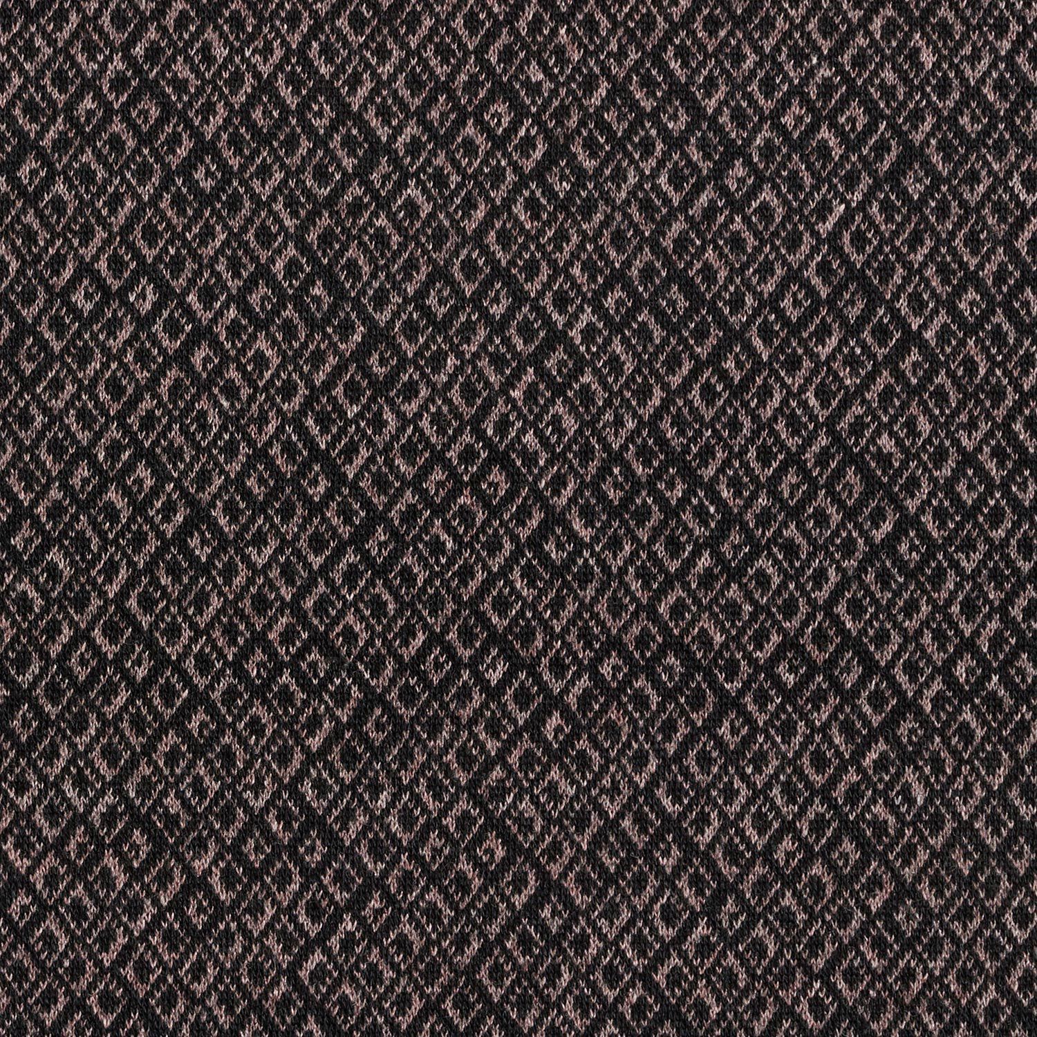 Jacquard knit irregular diamonds – brown/black - Perfect for Skirts