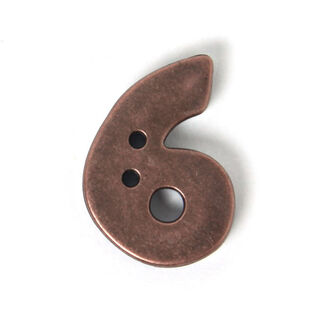 Numeral 6 – Metal-look, 