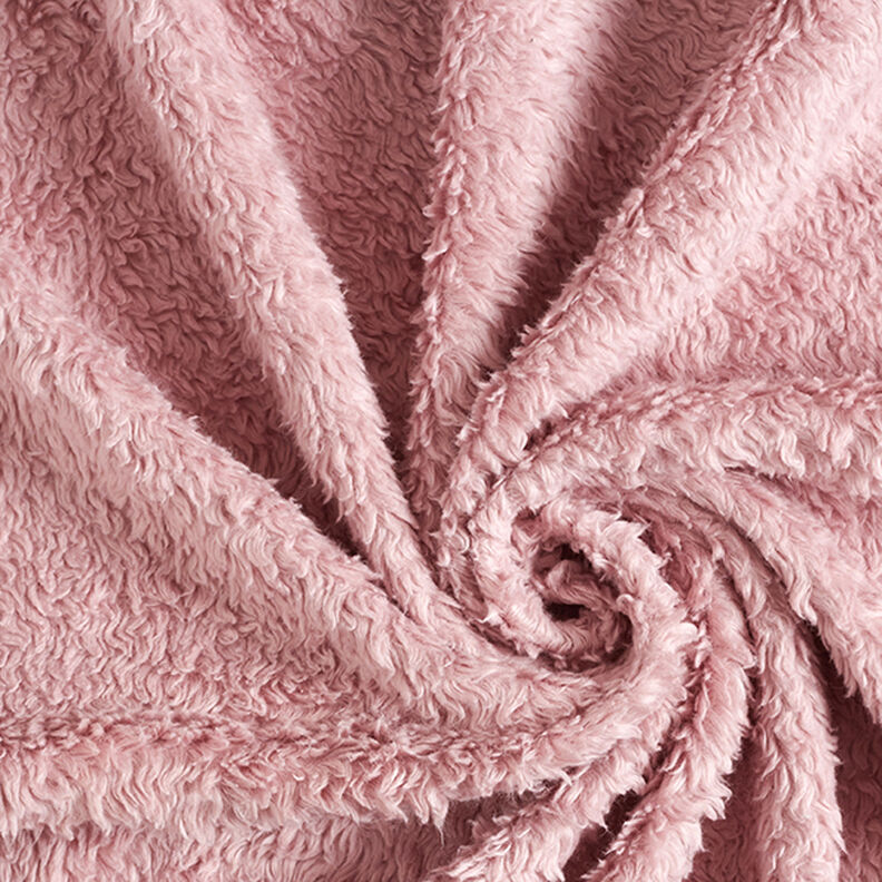 Plain cotton sherpa – dusky pink,  image number 3
