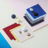 Covered button, Linen Medium – dark red,  thumbnail number 2