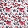 viscose fabric Sea of Daisies – white/purple,  thumbnail number 1