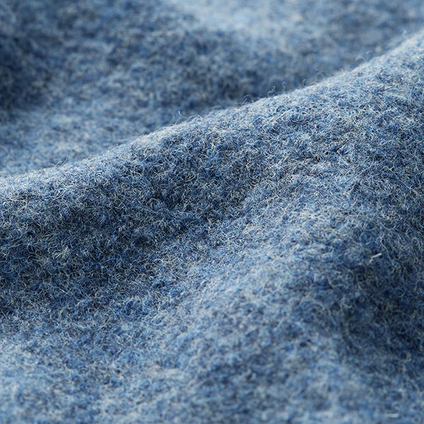 Fulled woollen loden Mottled – denim blue,  image number 2