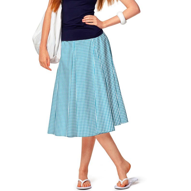 Cotton Poplin small gingham check – turquoise/white,  image number 5