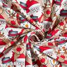 French Terry reindeer, Santa Claus and snowman – offwhite,  thumbnail number 3