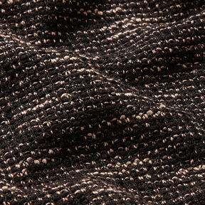 Mottled bouclé knit – black/beige, 