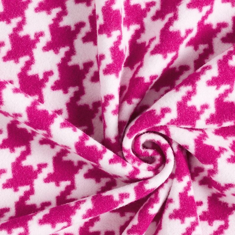Coat Fabric Houndstooth – rosé/purple,  image number 3