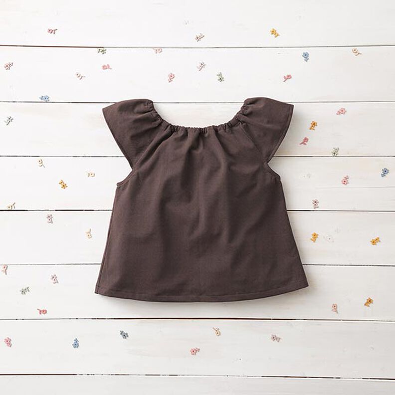 Medium Cotton Jersey Plain – black brown, image number 7