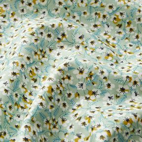 Coated Cotton Blossom – pale mint/white, 