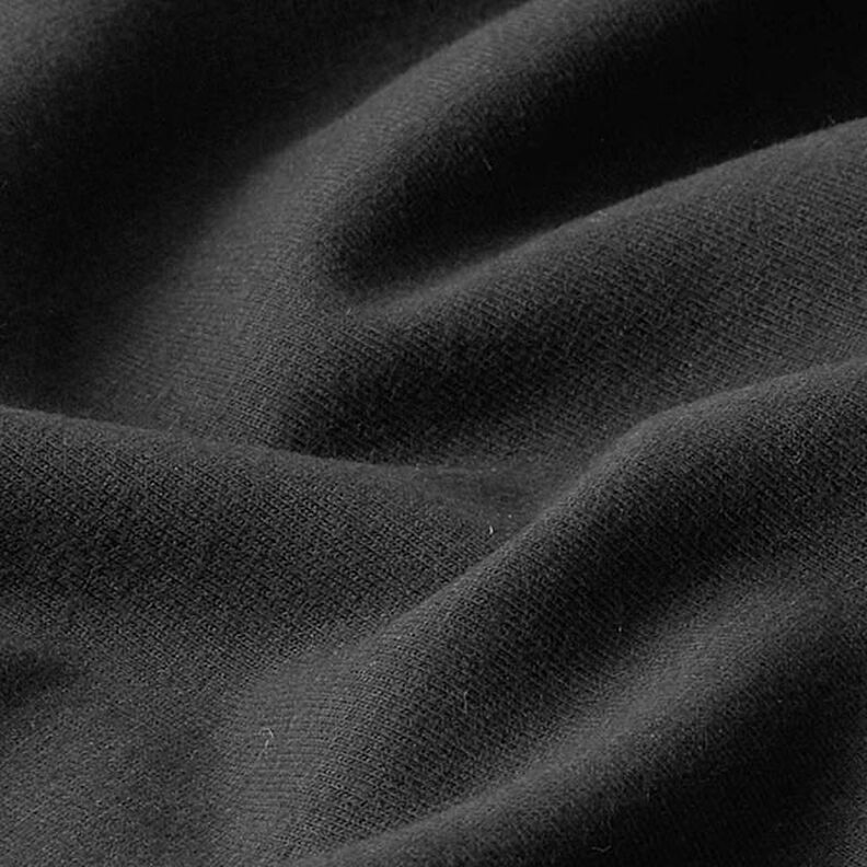GOTS Softsweat | Tula – black | Remnant 70cm,  image number 2
