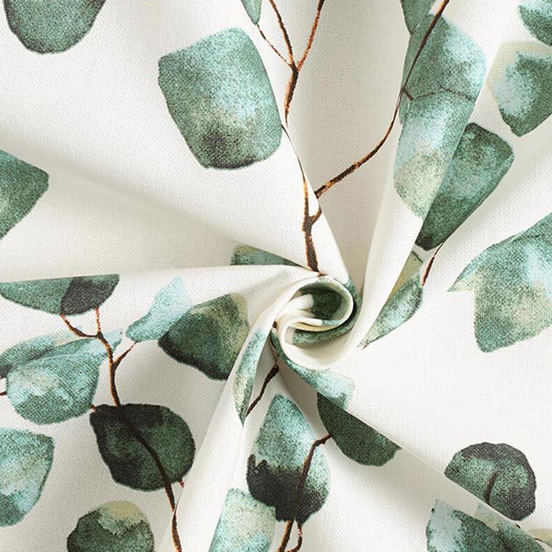 Decor Fabric Half Panama Eucalyptus – offwhite,  image number 3