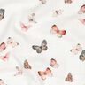 Double Gauze/Muslin pretty butterflies Digital Print | Poppy Fabrics – ivory/peach orange,  thumbnail number 2