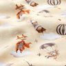 Alpine Fleece flying animals Digital Print – light beige,  thumbnail number 2
