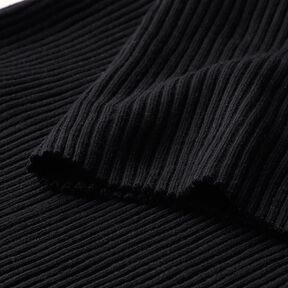 Heavy Hipster Jacket Cuff Ribbing – black, 