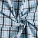 Blouse & shirt fabric, checked – light blue,  thumbnail number 3